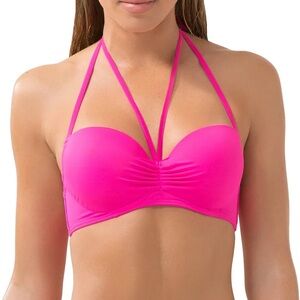 NWT Smart Pink Womens Halter Bikini Top